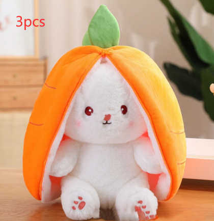 Cute Transforming Strawberry Rabbit Doll