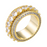 Gold-plated Micro-set Zircon Ring