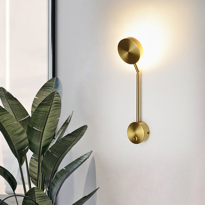 Bedside Rotary Key Wall Lamp