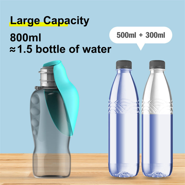 800ml Portable Dogs Water Bottle