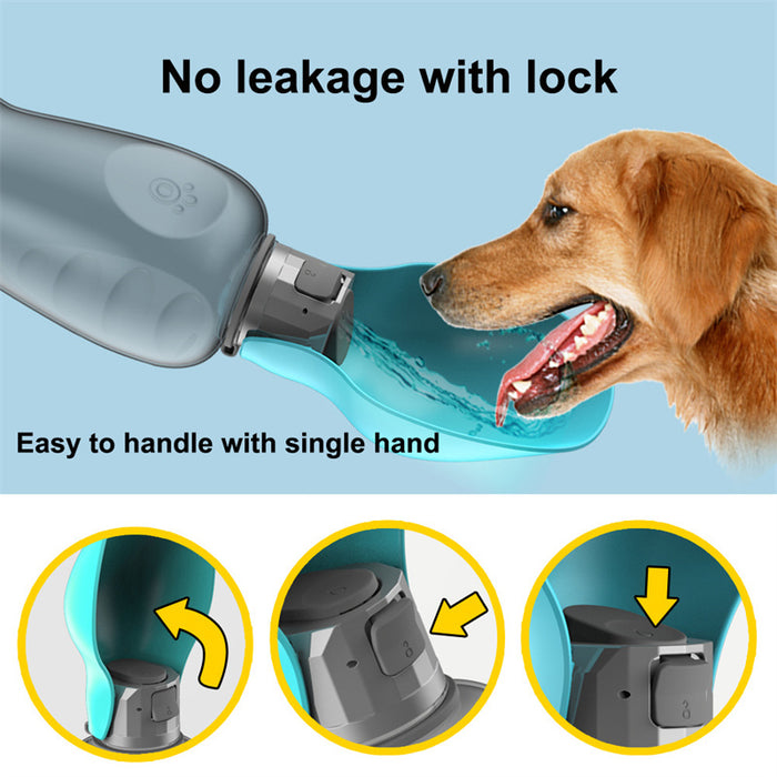 800ml Portable Dogs Water Bottle