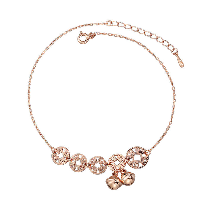 Rose Gold Bells Anklet Chain