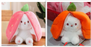 Cute Transforming Strawberry Rabbit Doll