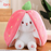 Cute Transforming Strawberry Rabbit Doll